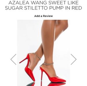 Azalea Wang Red Satin Pumps